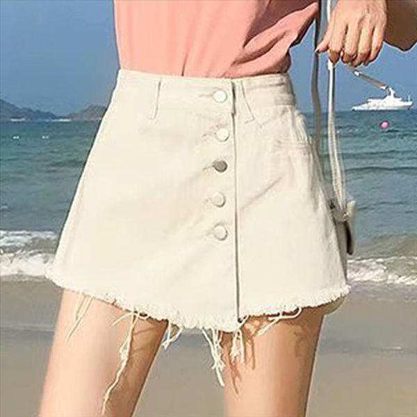women skirt shorts casual summer denim women shorts high waists fur lined leg openings plus size short jeans, White;black
women skirt shorts casual summer denim women shorts high waists fur lined leg openings plus size short jeans, White;black