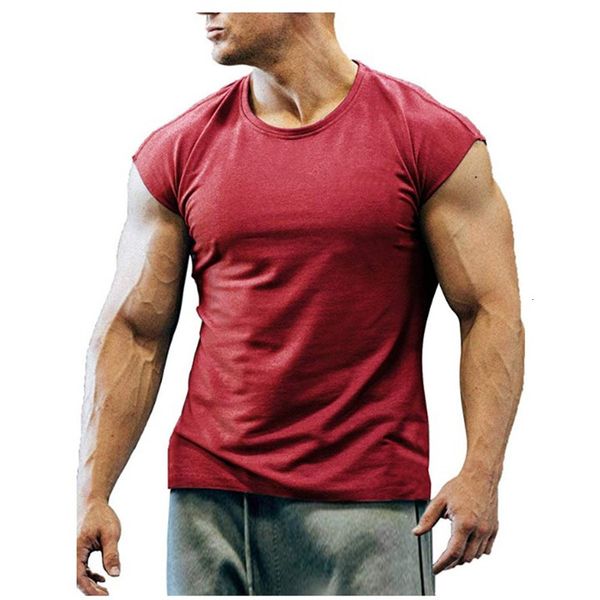 compression new men's sleeveless gym training suit comfortable quick-drying breathable fitness t-shirt, White;black 
compression new men's sleeveless gym training suit comfortable quick-drying breathable fitness t-shirt, White;black