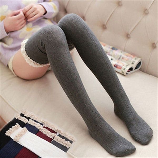 new fashion ladies womes warm cotton lace thigh high knit girls long sockings, Black;white
new fashion ladies womes warm cotton lace thigh high knit girls long sockings, Black;white
