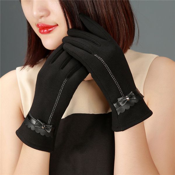 wholesale-fashion winter touch screen women soft cotton bow plus velvet warm driving mittens gloves, Blue;gray
wholesale-fashion winter touch screen women soft cotton bow plus velvet warm driving mittens gloves, Blue;gray