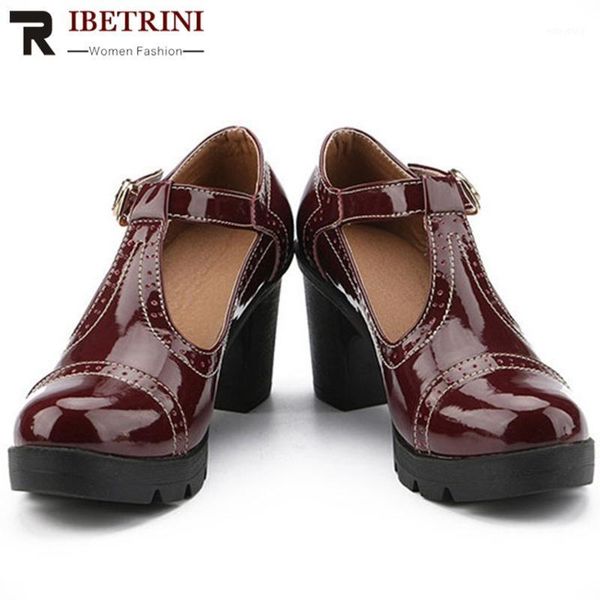 ribetrini classic autumn t-strap pumps elegant office platform pumps women high chunky heels shoes woman1, Black
ribetrini classic autumn t-strap pumps elegant office platform pumps women high chunky heels shoes woman1, Black
