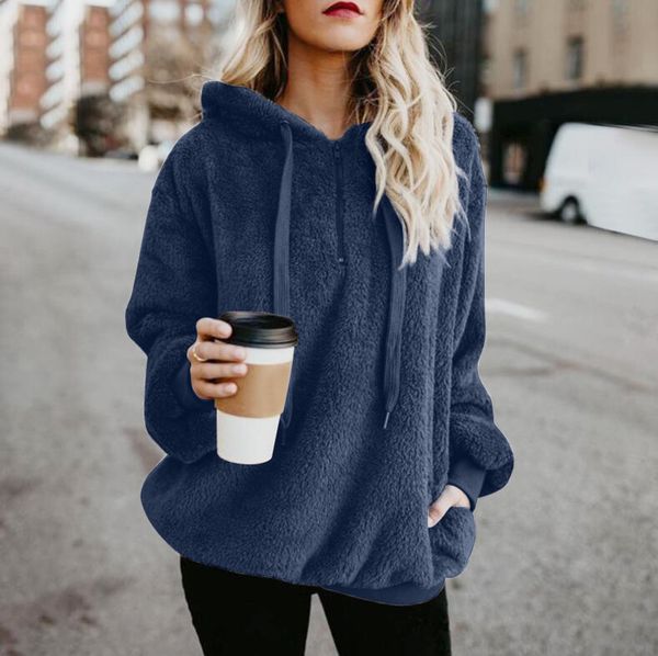 casual long sleeve with solid hood feminine sweater for woman 96g3, Black
casual long sleeve with solid hood feminine sweater for woman 96g3, Black