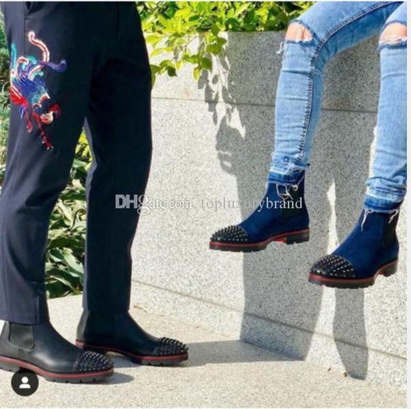 red bottom men boots,fashion luxury men's high boot red soles ankle boot red rubber soles rivets toe melon spikes short knight boot, Black
red bottom men boots,fashion luxury men's high boot red soles ankle boot red rubber soles rivets toe melon spikes short knight boot, Black