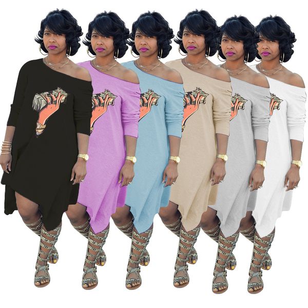 2020 new women dresses personality us dollar printing irregular plus size t shirts dress 6 colors, Black
2020 new women dresses personality us dollar printing irregular plus size t shirts dress 6 colors, Black