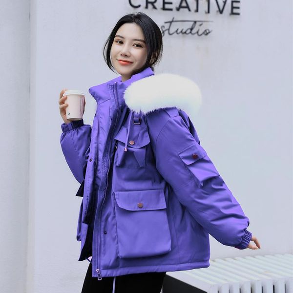 2021 new winter women safari style jacket fur collar hooded coat female warm thick down cotton harajuku bf mid-long parkas a403, Black
2021 new winter women safari style jacket fur collar hooded coat female warm thick down cotton harajuku bf mid-long parkas a403, Black