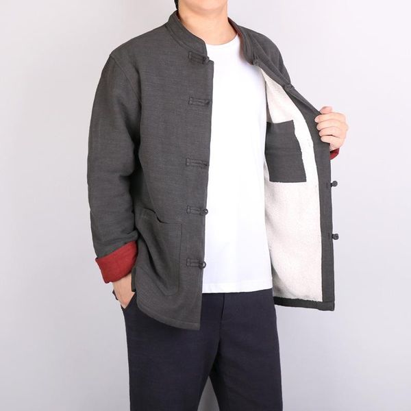 men's down & parkas warm winter flax cotton-padded jacket coat tang suit upset clothes loose big yards of chinese style, Black
men's down & parkas warm winter flax cotton-padded jacket coat tang suit upset clothes loose big yards of chinese style, Black