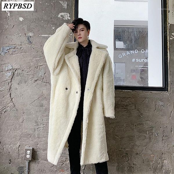 men's wool & blends winter men long trench coat loose thick lamb outerwear solid color warm turn down collar fleece fur overcoat men1, Black
men's wool & blends winter men long trench coat loose thick lamb outerwear solid color warm turn down collar fleece fur overcoat men1, Black