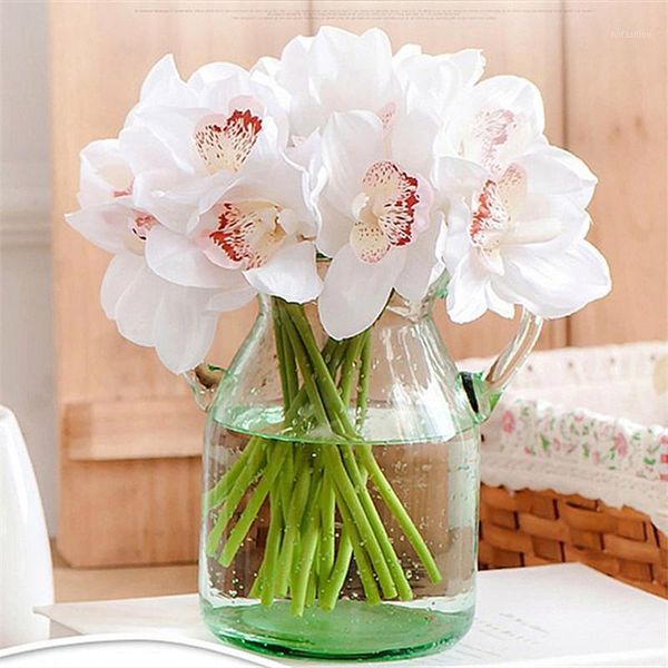 1pcs 6 heads diy imitation flower silk orchid artificial flower for wedding decoration multicolor optional jh1811
1pcs 6 heads diy imitation flower silk orchid artificial flower for wedding decoration multicolor optional jh1811