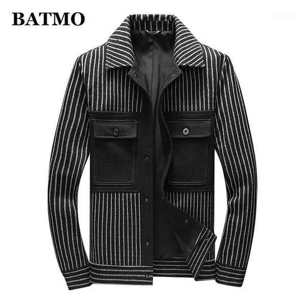 batmo 2020 new arrival autumn wool striped causal jackets men,coat,27291, Black;brown
batmo 2020 new arrival autumn wool striped causal jackets men,coat,27291, Black;brown
