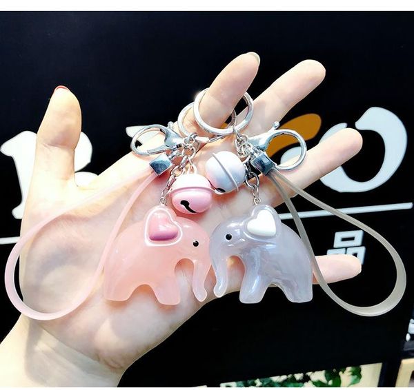 ins super fire cute acrylic baby elephant keychain female cartoon bag key chain ring pendant, Silver
ins super fire cute acrylic baby elephant keychain female cartoon bag key chain ring pendant, Silver