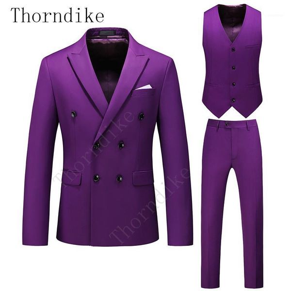 thorndike purple men suit for wedding notch lapel men tuxedo solid color double breasted costume homme (blazer+vest+pants) terno1, White;black
thorndike purple men suit for wedding notch lapel men tuxedo solid color double breasted costume homme (blazer+vest+pants) terno1, White;black