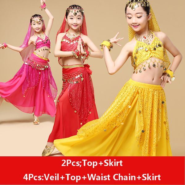 2pieces/lot girl kids children belly dance costumes 2pcs 4pcs(veil+waist chain+skirt) sequins costume indian dance indian clothes, Black;red
2pieces/lot girl kids children belly dance costumes 2pcs 4pcs(veil+waist chain+skirt) sequins costume indian dance indian clothes, Black;red
