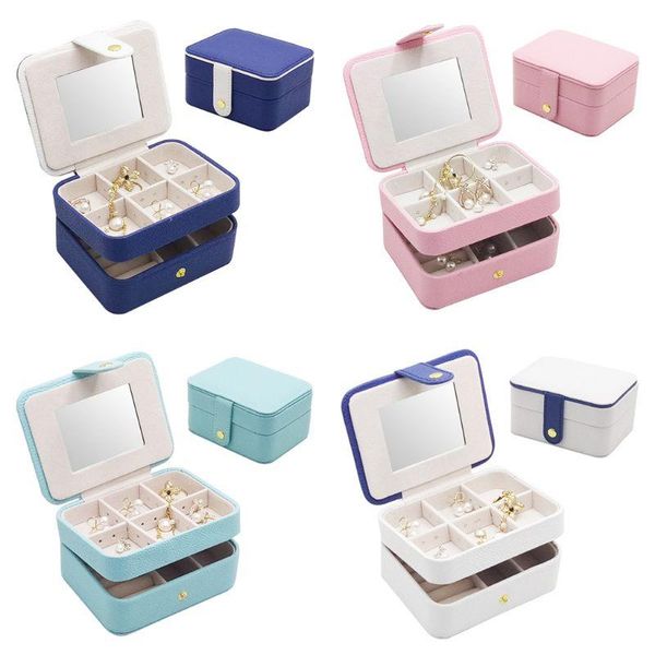 simple portable double layer jewelry box earrings ring bracelet storage place multipurpose rectangle finishing boxes cosmetic, Pink;blue
simple portable double layer jewelry box earrings ring bracelet storage place multipurpose rectangle finishing boxes cosmetic, Pink;blue