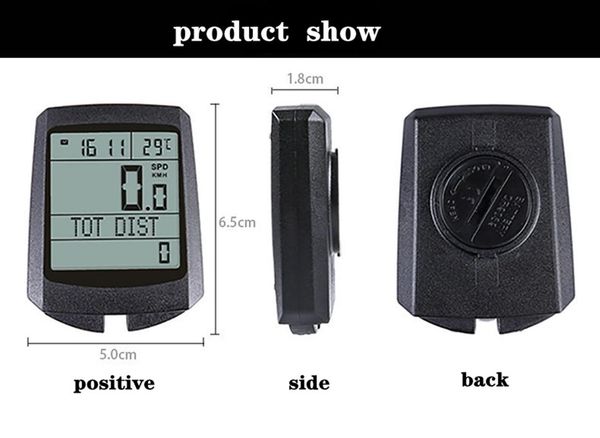 Waterproof Bicycle Wireless Satch Bicycle Riding Display Digital Computer Speedometer Odometer Outdoor Bicycle Accessories