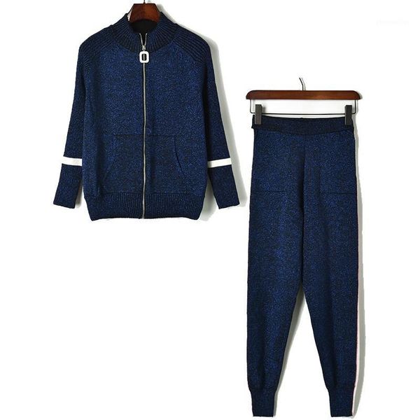 women's tracksuits bright silk gold thread elastic double sleeve knitted casual suit women's sweater sweatsuit 2 piece outfits for, Gray
women's tracksuits bright silk gold thread elastic double sleeve knitted casual suit women's sweater sweatsuit 2 piece outfits for, Gray
