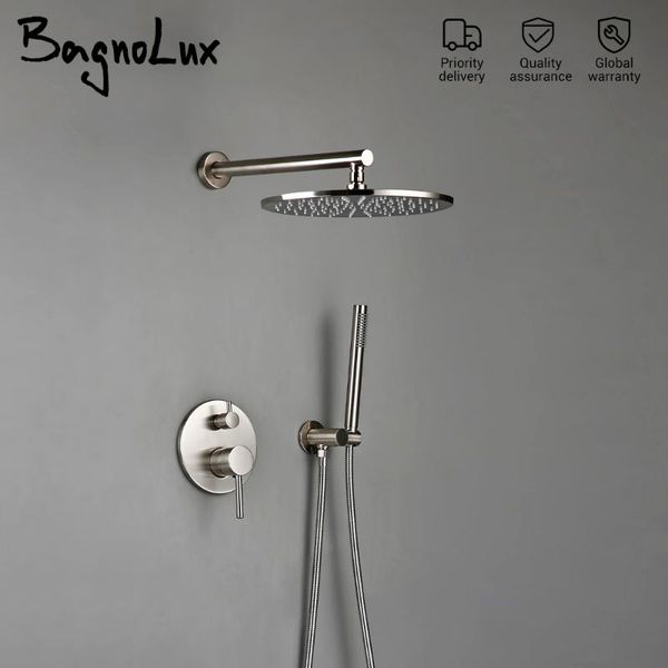 bagnolux brass drawing concealed wall hanging head and hand shower curtain set two functions cold mixing bathroom faucet
bagnolux brass drawing concealed wall hanging head and hand shower curtain set two functions cold mixing bathroom faucet