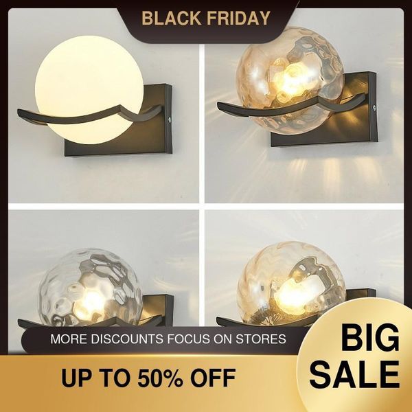 wall lamp nordic glass globe led e27 black metal simple fixtures modern mimimalism scones indoor lighting
wall lamp nordic glass globe led e27 black metal simple fixtures modern mimimalism scones indoor lighting
