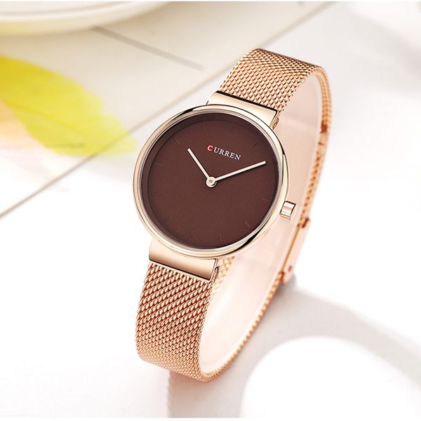 ladies dress mesh bracelet watches with stainless steel curren simple fashion quartz wristwatch women clock female montre femme q1119, Slivery;brown
ladies dress mesh bracelet watches with stainless steel curren simple fashion quartz wristwatch women clock female montre femme q1119, Slivery;brown