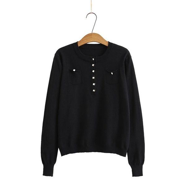 female plus spring fall shirts size big solid crochet casual pullovers outerwear dfsh, White;black
female plus spring fall shirts size big solid crochet casual pullovers outerwear dfsh, White;black