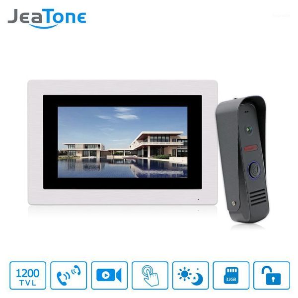 jeatone 7" touch screen video door phone intercom waterproof doorbell 4-wired home intercom system unlocking motion detection1
jeatone 7" touch screen video door phone intercom waterproof doorbell 4-wired home intercom system unlocking motion detection1