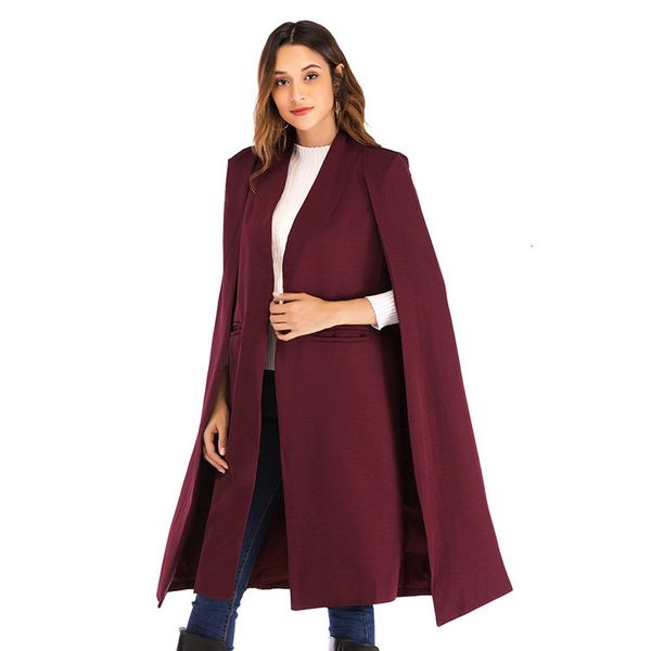 2020 new solid cape windbreaker sleeveless extended women's coat skirt style winter clothes women, Tan;black
2020 new solid cape windbreaker sleeveless extended women's coat skirt style winter clothes women, Tan;black