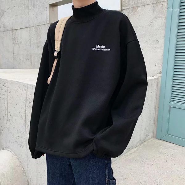 men's sweatshirt new soft pullover fashionable long-sleeve printed bottom shirt hongkong casual half neck loose clothing1, Black
men's sweatshirt new soft pullover fashionable long-sleeve printed bottom shirt hongkong casual half neck loose clothing1, Black