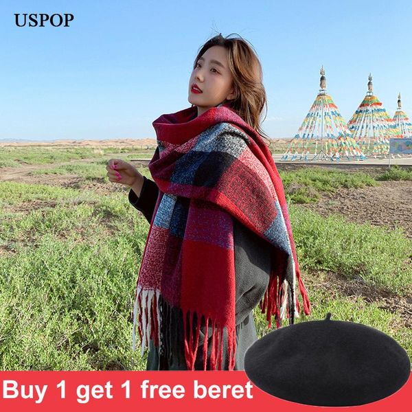 scarves uspop 2021 winter scarf women thickend plaid long tassel shawl, Blue;gray
scarves uspop 2021 winter scarf women thickend plaid long tassel shawl, Blue;gray