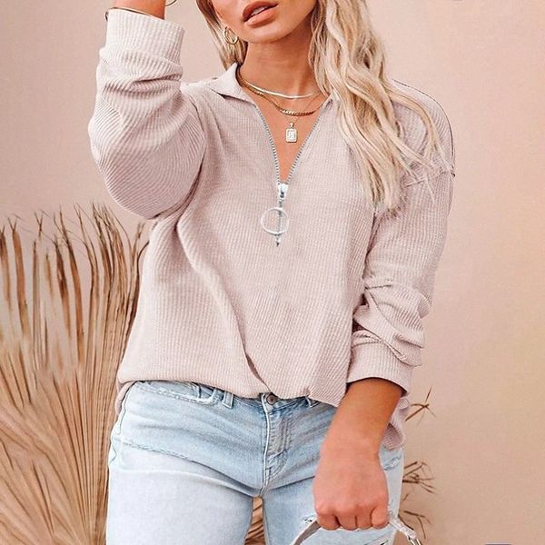 women's plus size t shirt plain zipper long sleeve v neck streetwear daily weekend cotton fall winter blue white e4dz#, Black
women's plus size t shirt plain zipper long sleeve v neck streetwear daily weekend cotton fall winter blue white e4dz#, Black