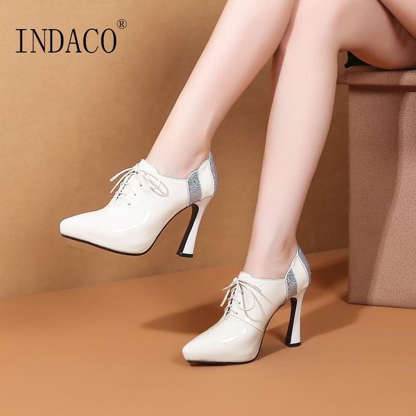 leather boots women women shoes autumn high heel ankle boots for lace up 10cm, Black
leather boots women women shoes autumn high heel ankle boots for lace up 10cm, Black