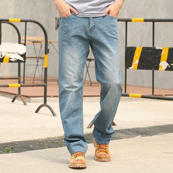men's jeans summer loose straight big size elastic and comfortable denim trousers hip-hop street clothing blue
men's jeans summer loose straight big size elastic and comfortable denim trousers hip-hop street clothing blue