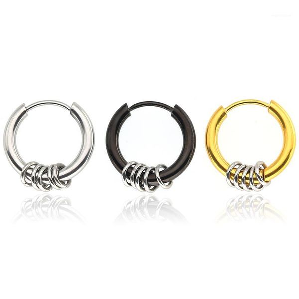 1pair 10/12/14mm small round circle loop hoop earrings for women blacken stainless steel hoop earrings for women men punk rock1, Golden;silver
1pair 10/12/14mm small round circle loop hoop earrings for women blacken stainless steel hoop earrings for women men punk rock1, Golden;silver