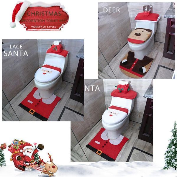 3pcs/set new cute toilet seat cushion bathroom santa snowman christmas toilet seat cover foot pad decorations for home1
3pcs/set new cute toilet seat cushion bathroom santa snowman christmas toilet seat cover foot pad decorations for home1