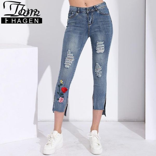 women's jeans tom hagen slim destroyed embroidery ripped for women clothing spring woman embroidered stretch with hole denim pants, Blue
women's jeans tom hagen slim destroyed embroidery ripped for women clothing spring woman embroidered stretch with hole denim pants, Blue