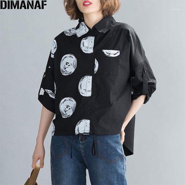 women's blouses & shirts dimanaf plus size women spring summer office lady tunic cotton loose print dot long sleeve cardigan clothes 2, White
women's blouses & shirts dimanaf plus size women spring summer office lady tunic cotton loose print dot long sleeve cardigan clothes 2, White