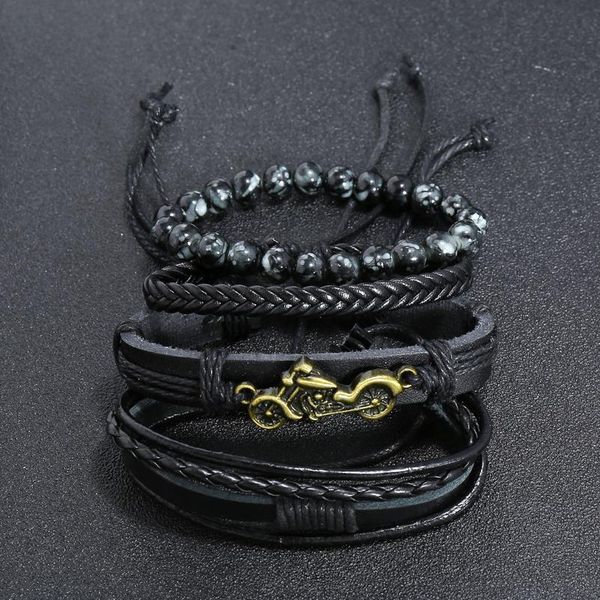 black leather bronze motorcycle handmade weave leather bracelet charm natural stone beads men bracelets homme male jlldax
black leather bronze motorcycle handmade weave leather bracelet charm natural stone beads men bracelets homme male jlldax