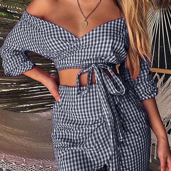 chiffon boho plaid women sets bandage short crop split mini skirts summer v-neck outfit 2 piece sets beach suits g11951, White
chiffon boho plaid women sets bandage short crop split mini skirts summer v-neck outfit 2 piece sets beach suits g11951, White