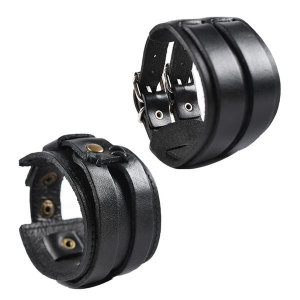 new fashion men's wide leather bracelet black wide sleeve bracelet and bangle retro punk wristband men's jewelry, Golden;silver
new fashion men's wide leather bracelet black wide sleeve bracelet and bangle retro punk wristband men's jewelry, Golden;silver