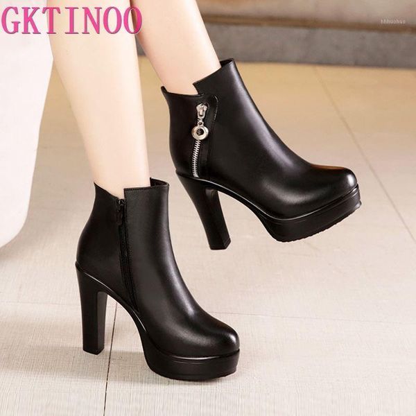boots gktinoo fashion autumn winter platform shoes thick sole women's leather high heels brand botas big size 33-431, Black
boots gktinoo fashion autumn winter platform shoes thick sole women's leather high heels brand botas big size 33-431, Black