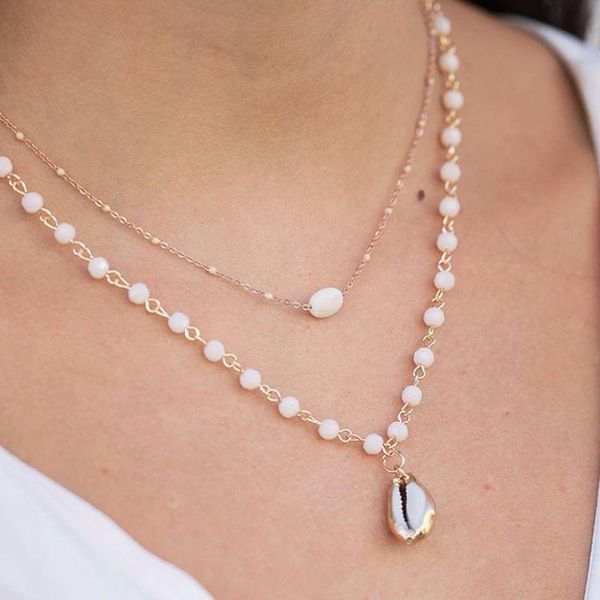 brling new 2020 fashion ins vintage chain pendant choker pearl shell multilayer necklace for women girls gifts party, Golden;silver
brling new 2020 fashion ins vintage chain pendant choker pearl shell multilayer necklace for women girls gifts party, Golden;silver