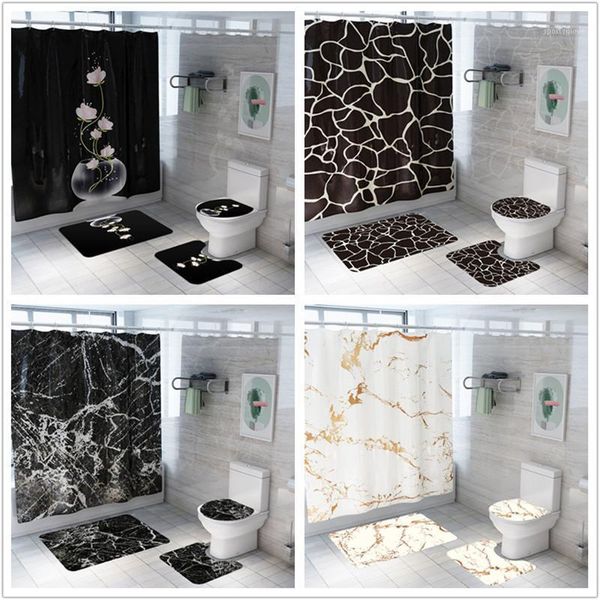 shower curtains curtain creative fashion marble printing bathroom waterproof 4 pieces pedestal rug lid carpet toilet cover bath mat set1
shower curtains curtain creative fashion marble printing bathroom waterproof 4 pieces pedestal rug lid carpet toilet cover bath mat set1