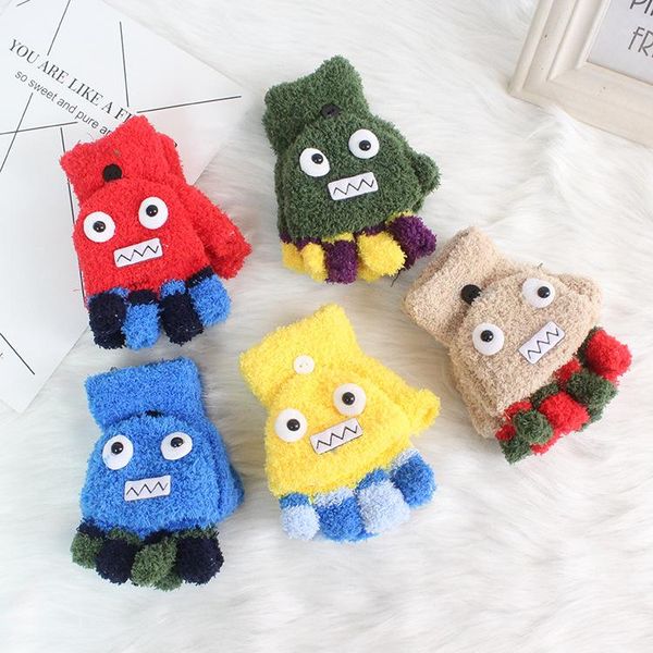 five fingers gloves winter thick coral velvet knitted warm children cute cartoon student korean version of the glove girl fingerless, Blue;gray
five fingers gloves winter thick coral velvet knitted warm children cute cartoon student korean version of the glove girl fingerless, Blue;gray