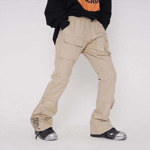 harajuku chinese dragon embroidery side zipper flare pants men and women drawstring loose casual pockets trousers streetwear, Black
harajuku chinese dragon embroidery side zipper flare pants men and women drawstring loose casual pockets trousers streetwear, Black