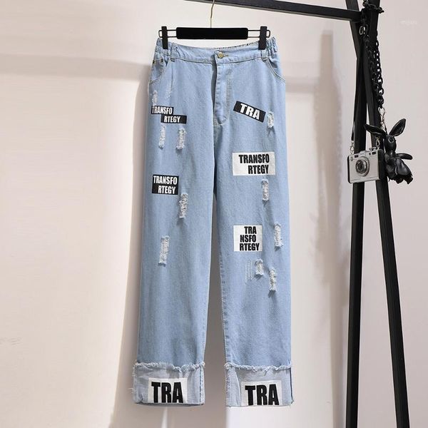 autumn and winter broken letter wide leg straight tube jeans plus size high waist jeans woman blouse women 4xl5xl 6xl1, Blue
autumn and winter broken letter wide leg straight tube jeans plus size high waist jeans woman blouse women 4xl5xl 6xl1, Blue
