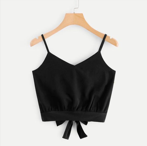 women chiffon tank vest camisole sleeveless sling crop fashion solid color bow surround camis female streetwear vest t5p, White
women chiffon tank vest camisole sleeveless sling crop fashion solid color bow surround camis female streetwear vest t5p, White