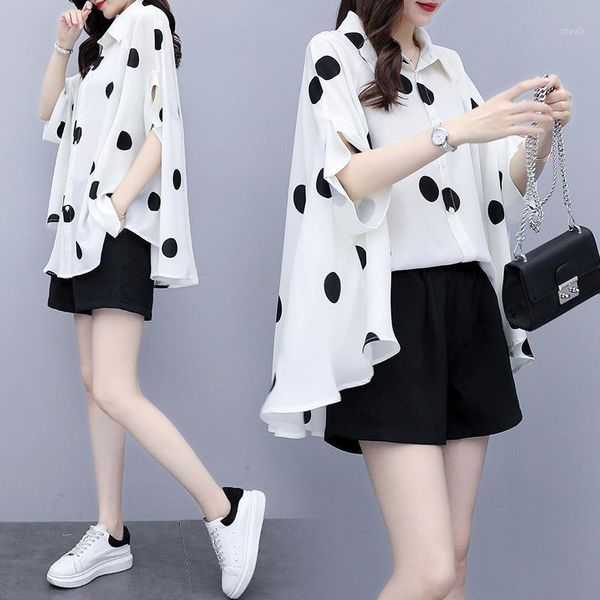 lady 2020 new female polka dot fashion thin summer dress temperament foreign shorts two-piece suit1, White
lady 2020 new female polka dot fashion thin summer dress temperament foreign shorts two-piece suit1, White