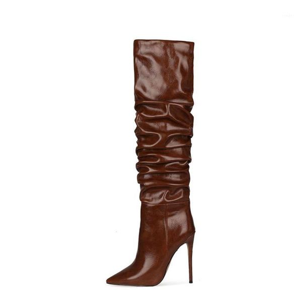 boots plicated design microfiber upper women over knee high booties big size 47 pointed toe thigh pile of for ladies1, Black
boots plicated design microfiber upper women over knee high booties big size 47 pointed toe thigh pile of for ladies1, Black