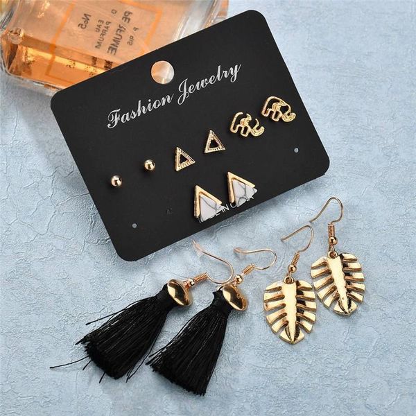 charm 6 pairs earrings long tassel set fashion triangle bohemian for women jewelry drop, Golden
charm 6 pairs earrings long tassel set fashion triangle bohemian for women jewelry drop, Golden