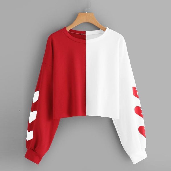 harajuku hoodies sweatshirt women 2019 autumn streetwear heart color block crop hoodie women fashion clothes moletom, Black;white
harajuku hoodies sweatshirt women 2019 autumn streetwear heart color block crop hoodie women fashion clothes moletom, Black;white