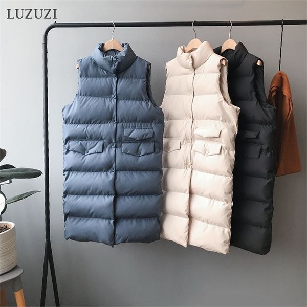 luzuzi autumn winter cotton women's vest ladies casual waistcoat female long vest sleeveless jacket for women slim fit warm coat 201031, Black;white
luzuzi autumn winter cotton women's vest ladies casual waistcoat female long vest sleeveless jacket for women slim fit warm coat 201031, Black;white
