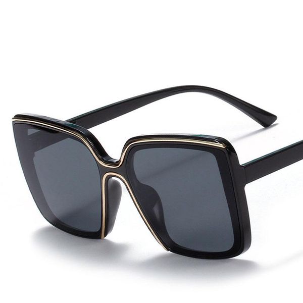 square luxury goggle sunglasses men women fashion shades uv400 vintage glasses, White;black
square luxury goggle sunglasses men women fashion shades uv400 vintage glasses, White;black
